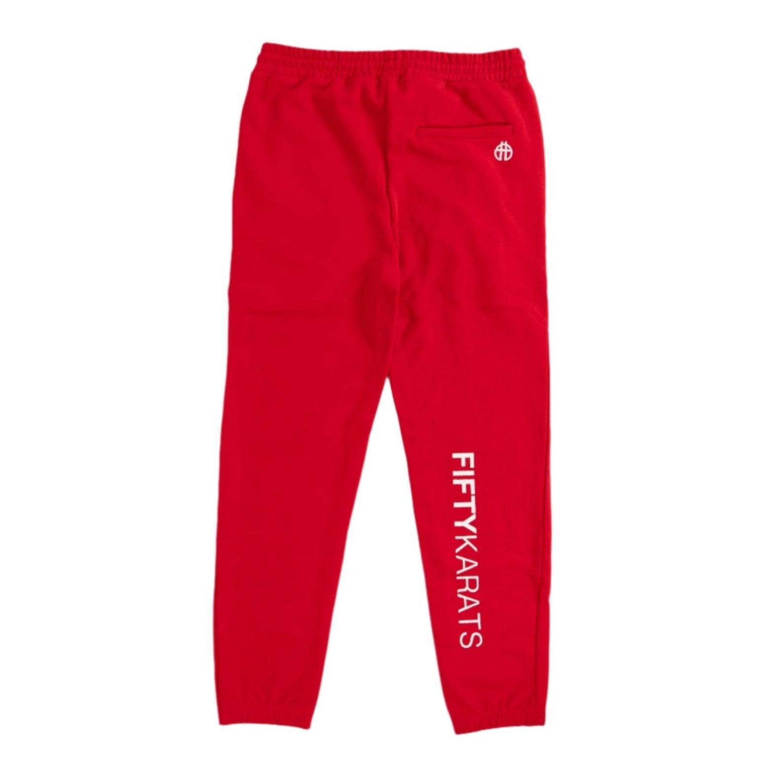 Fifty Karats Sweatpants - Red - Fifty Karats