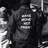 Fifty Karats Make Money Not Friends Jacket in black with Fifty Karats logo on collar