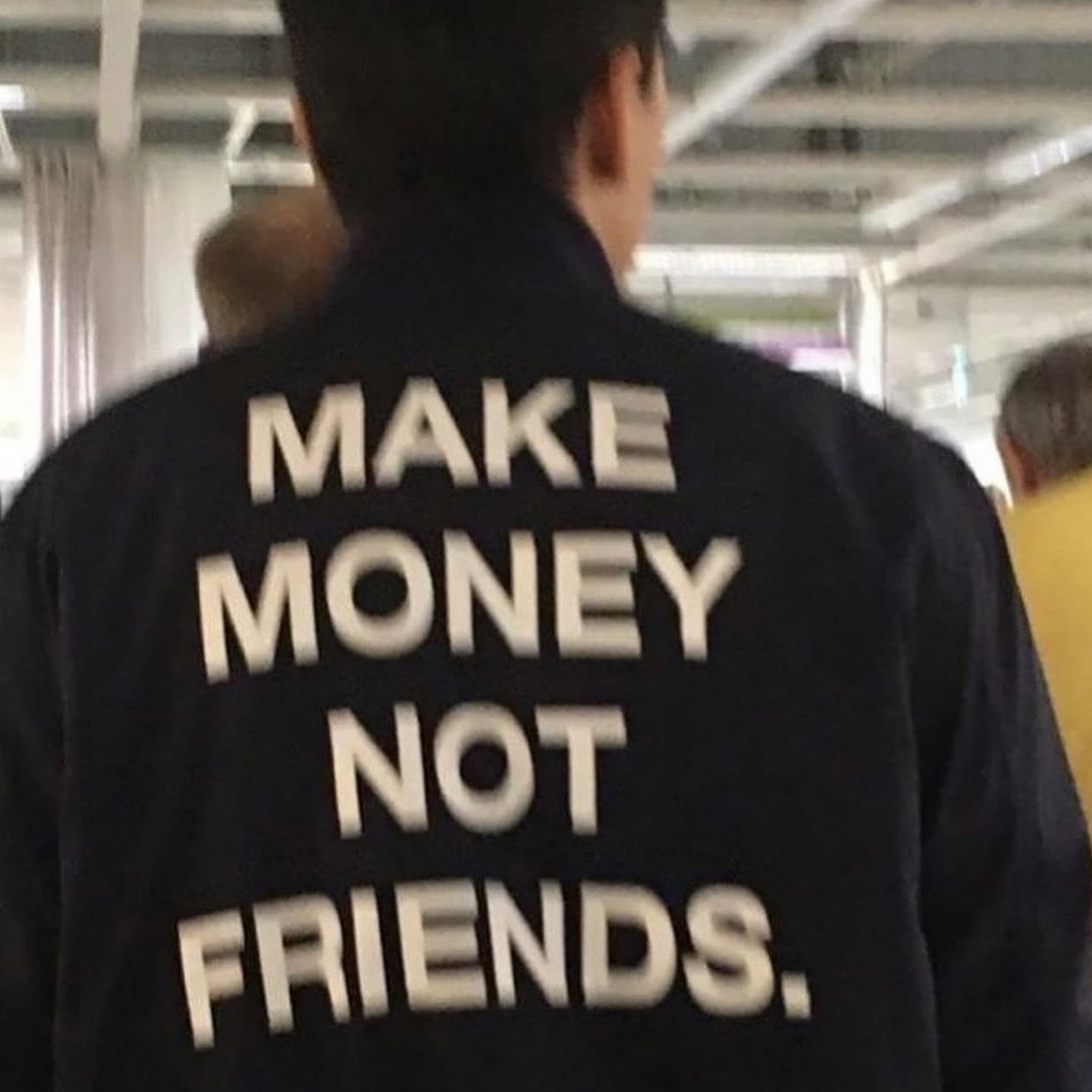 Fifty Karats Make Money Not Friends Jacket in black 