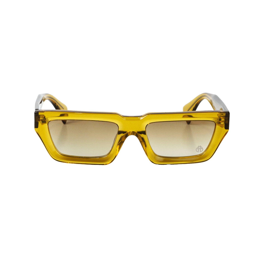 Topaz Conductor Sunglasses Front with beetle icon logo on lens